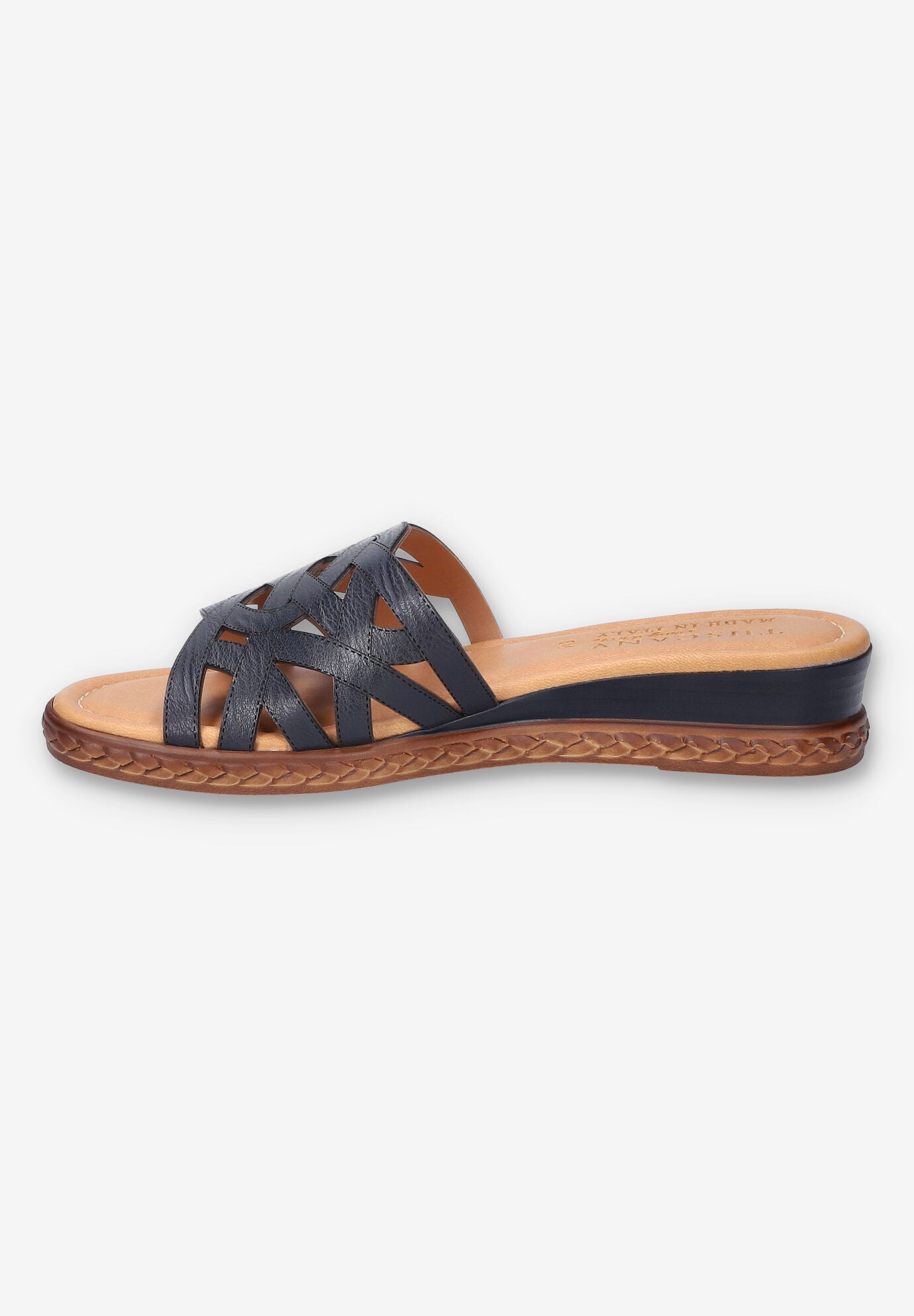 Edda Wedge Sandal, NAVY, alternate image number 4