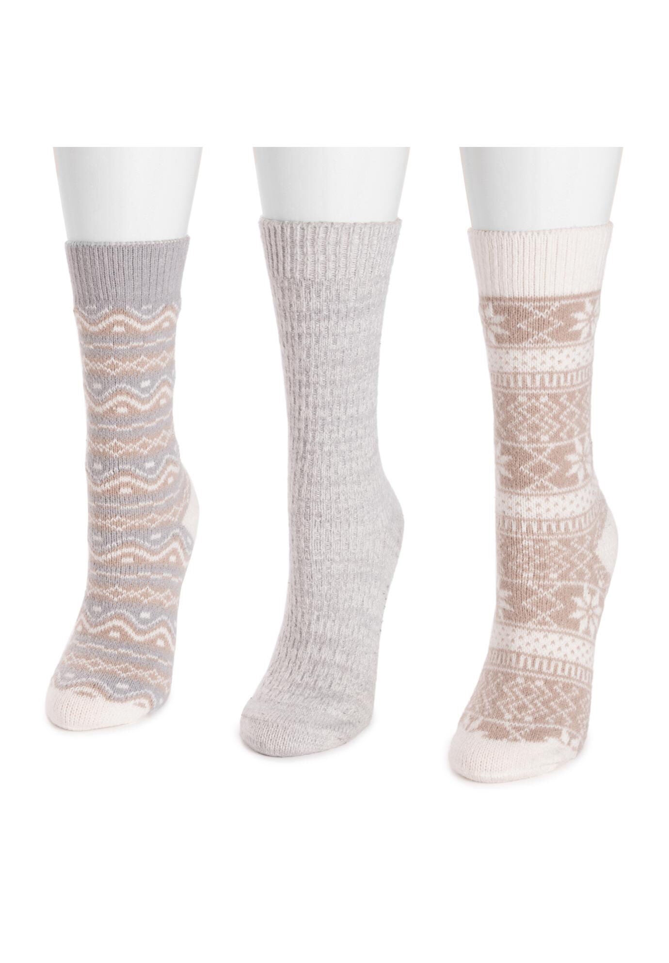 3 Pair Boot Slippers Socks, , alternate image number 4