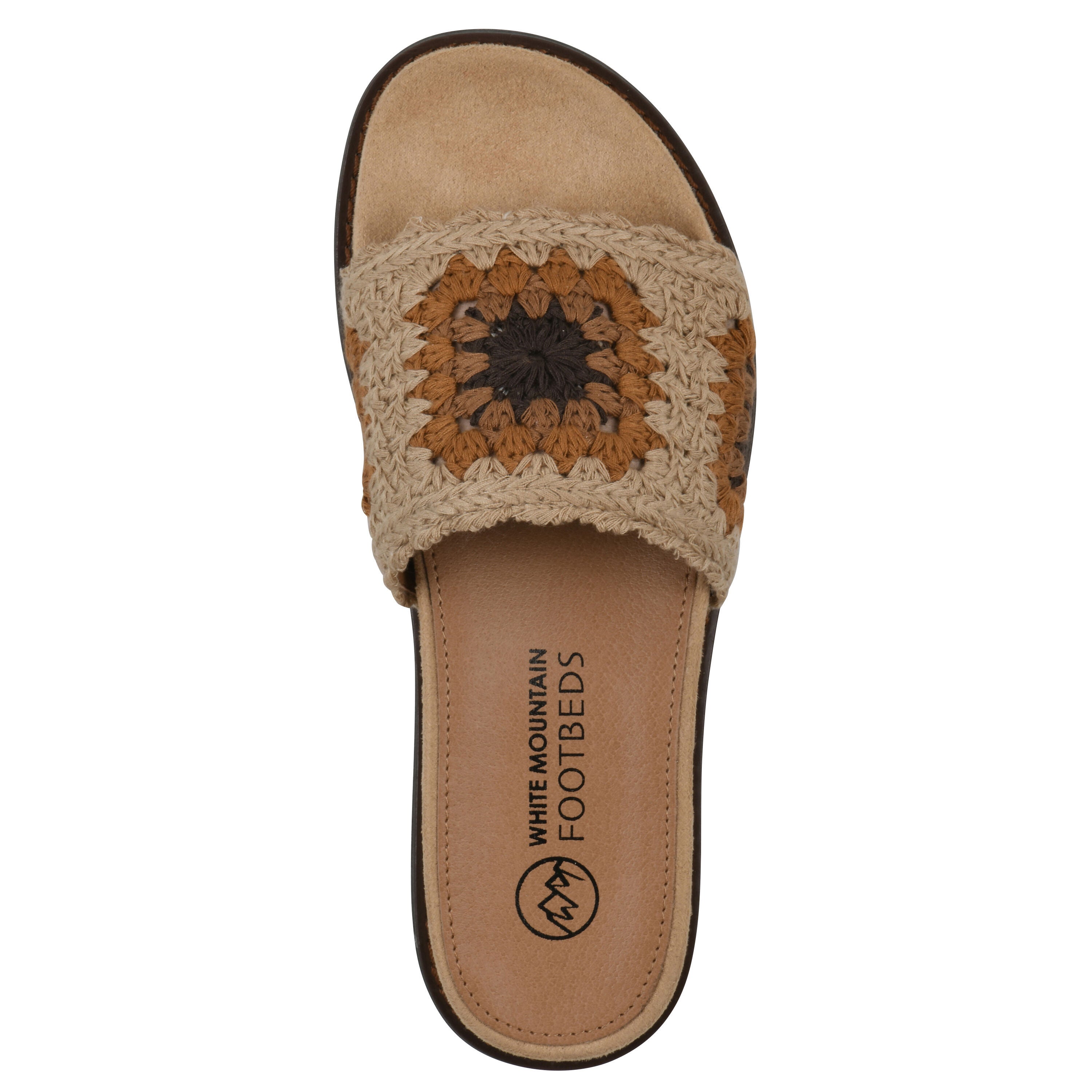 Maxim Slide Sandal, TAN MULTI FABRIC, alternate image number 4