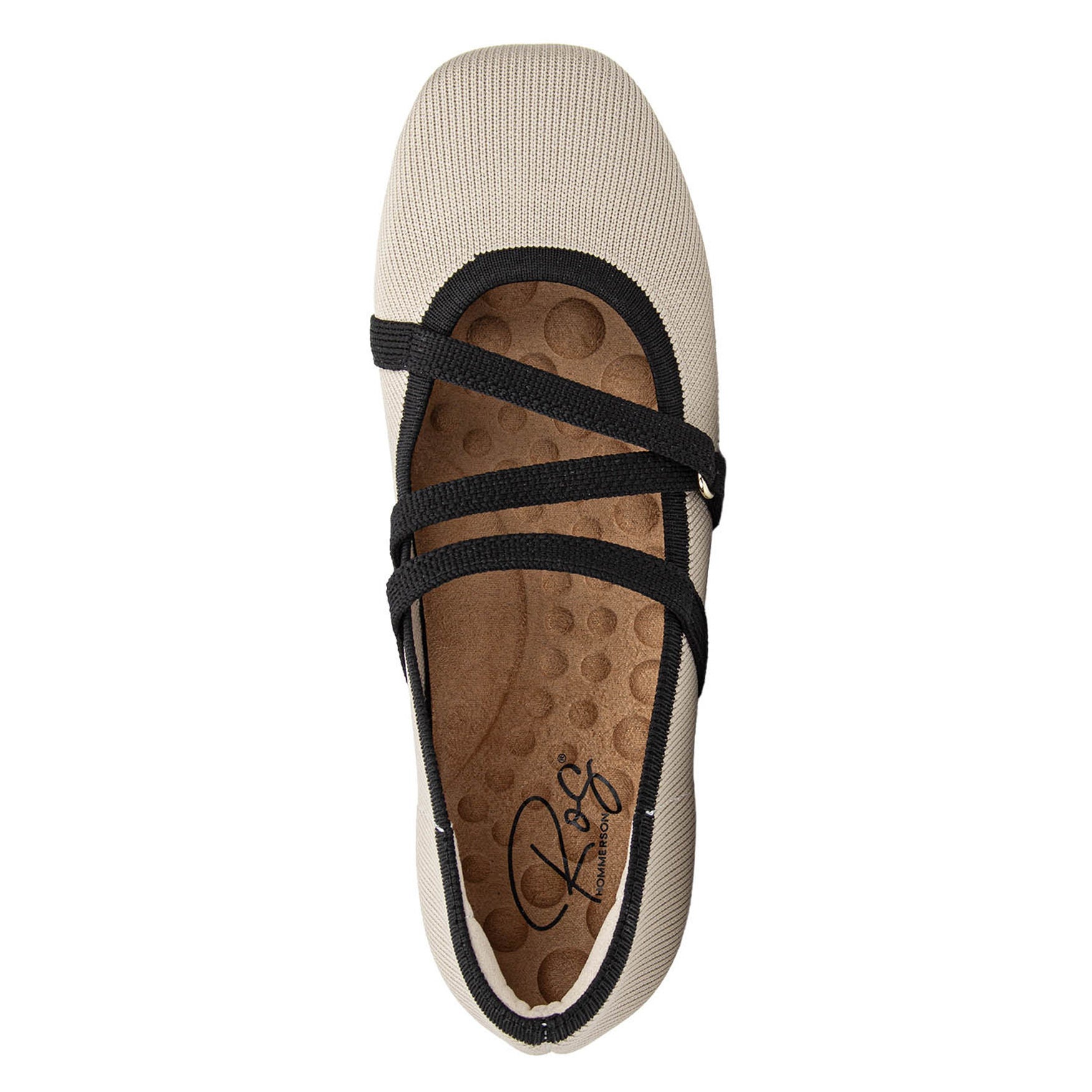 Nicolette Zig Zag Stretch Knit Flat, TAUPE KNIT, alternate image number 5