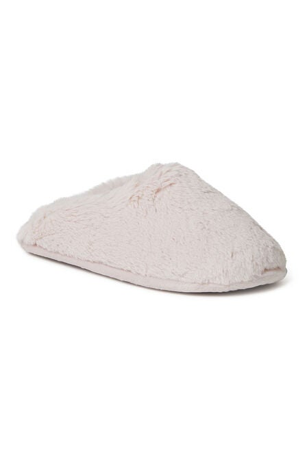 Bailey Furry Scuff Slipper, DUSTY PINK, hi-res image number null