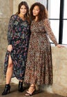 Tiered Lorelai Maxi Dress, BLACK MULTI FLORAL, hi-res image number null