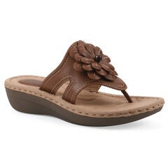 Cashlyn Floral Mini Wedge Sandal