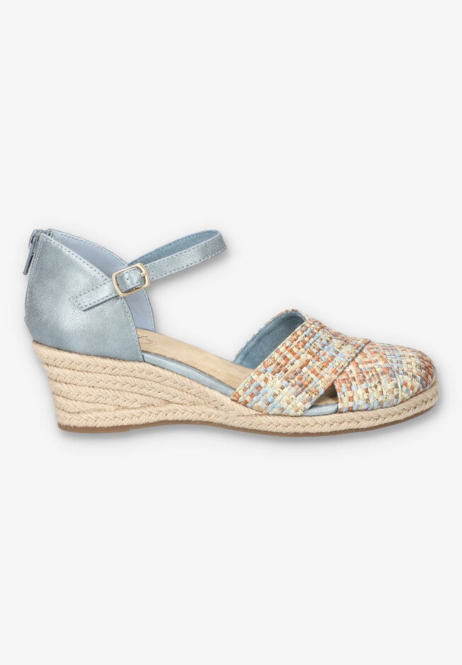 Coast Espadrille Wedge, PASTEL MULTI WOVEN, alternate image number 2