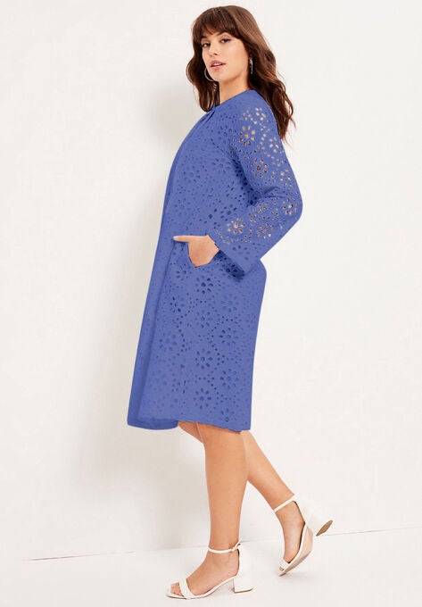 Eyelet Boardwalk Shirtdress, , alternate image number null