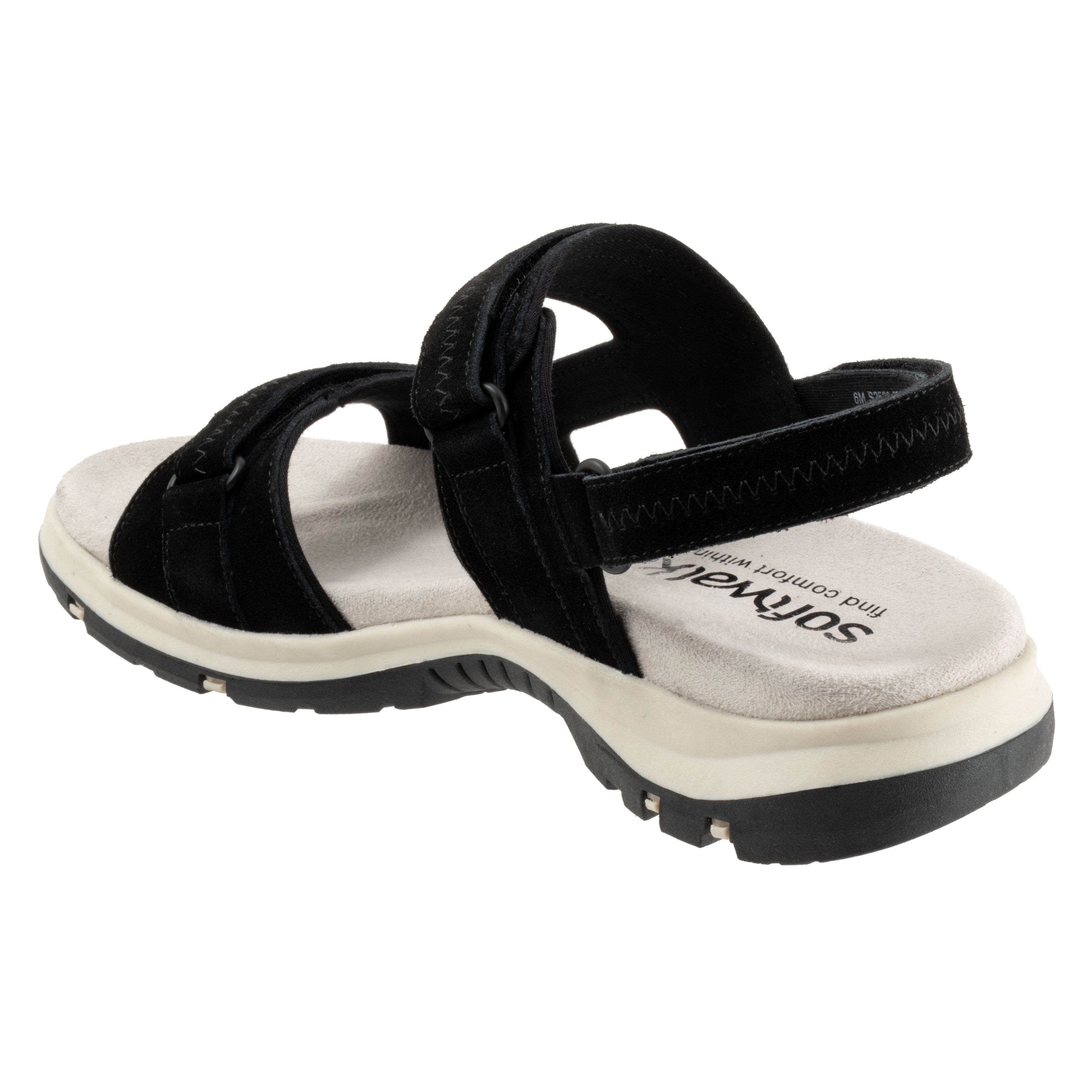 Olani Sandal, BLACK SUEDE, on-hover image number 1