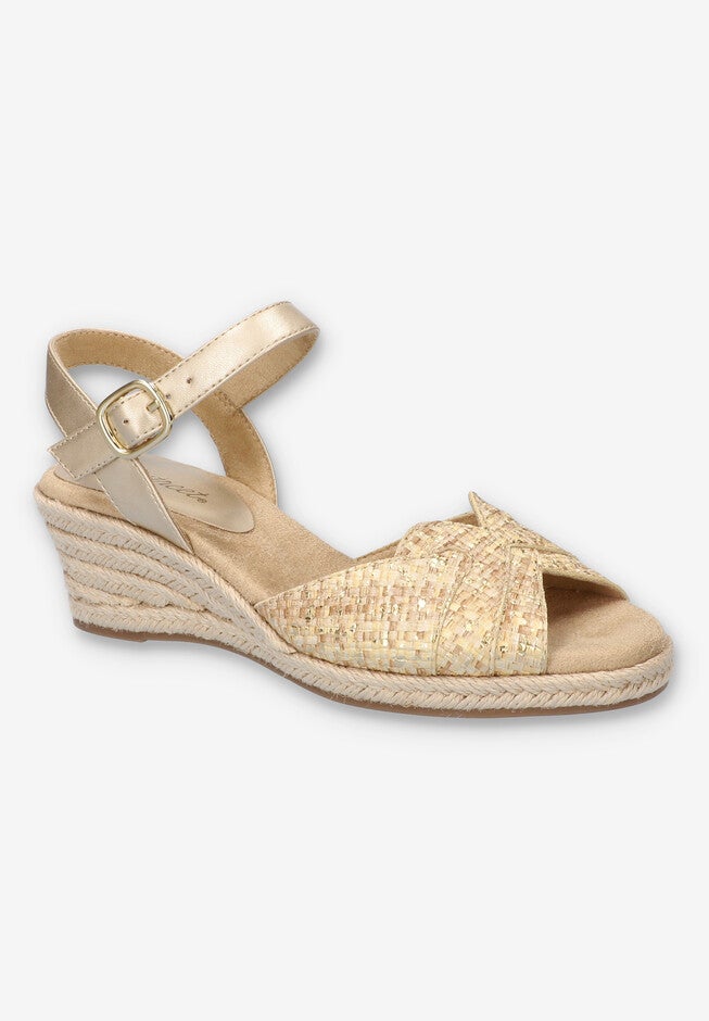 Miramar Espadrille Wedge Sandal, METALLIC WOVEN, hi-res image number null