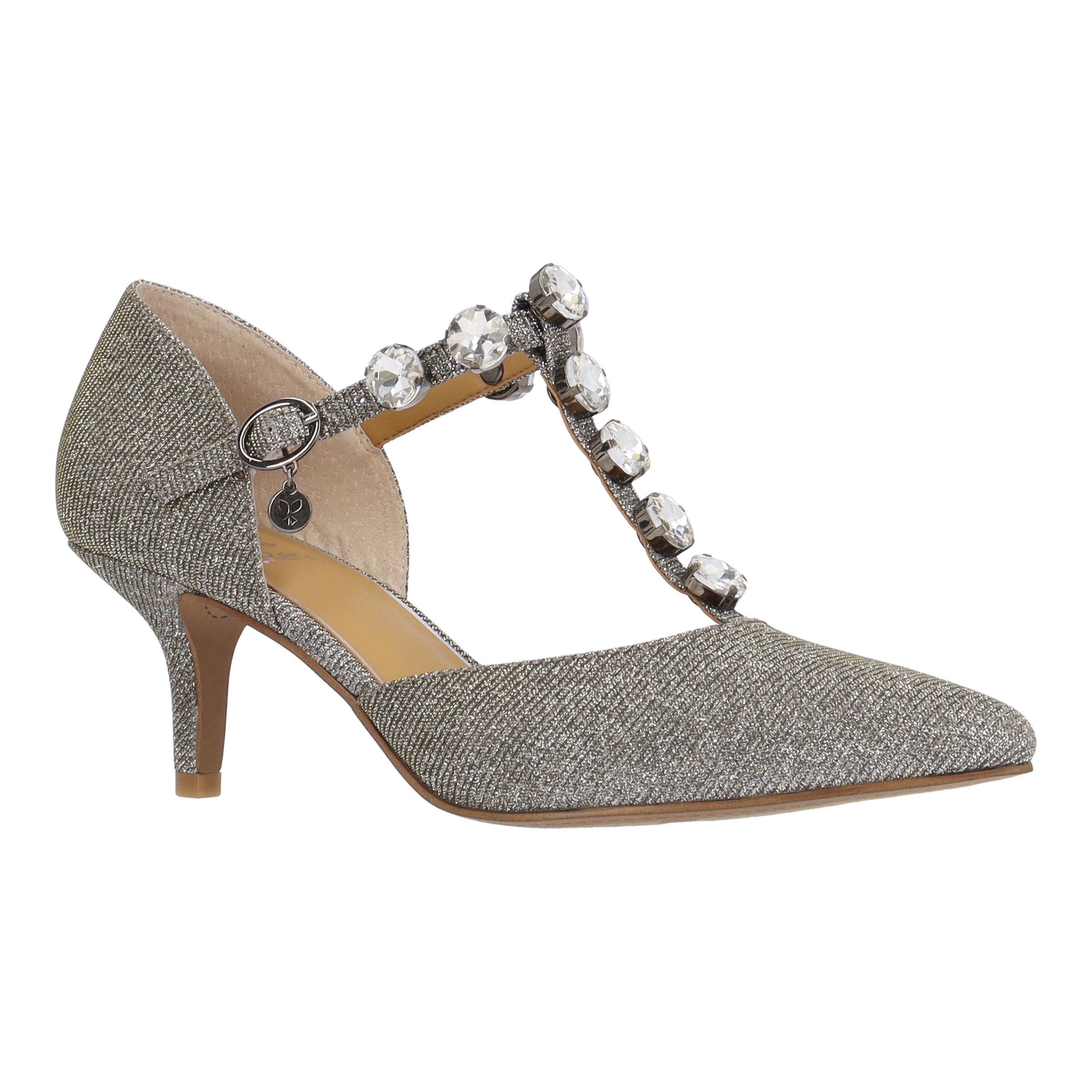 Mayven T-Strap Pump, PEWTER, hi-res image number 0
