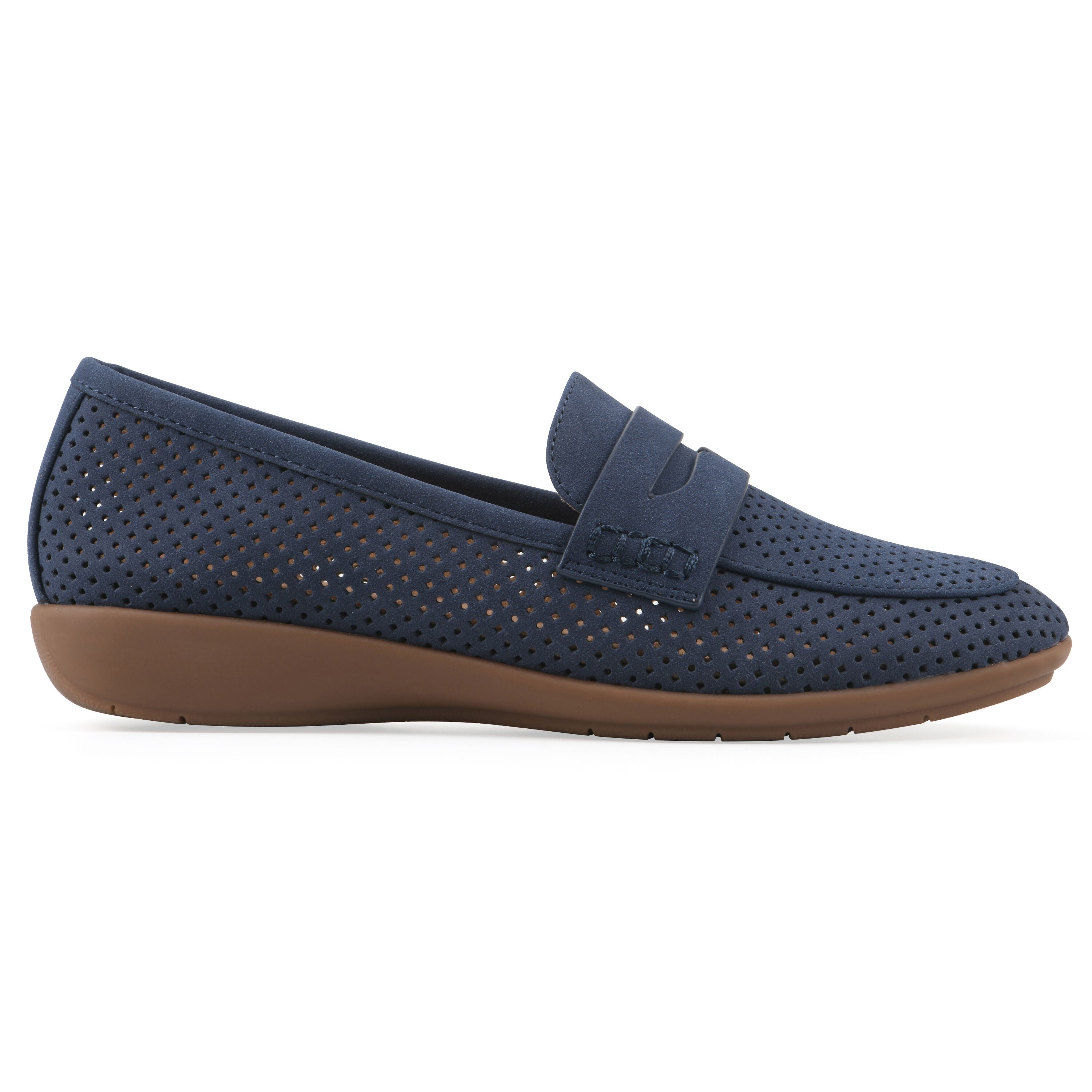 Samson Loafer, DARK BLUE NUBUCK, alternate image number 2