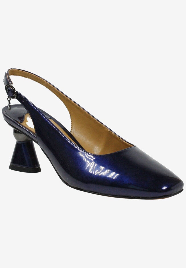Castelle Slingback, NAVY CRYSTAL PATENT, hi-res image number 0