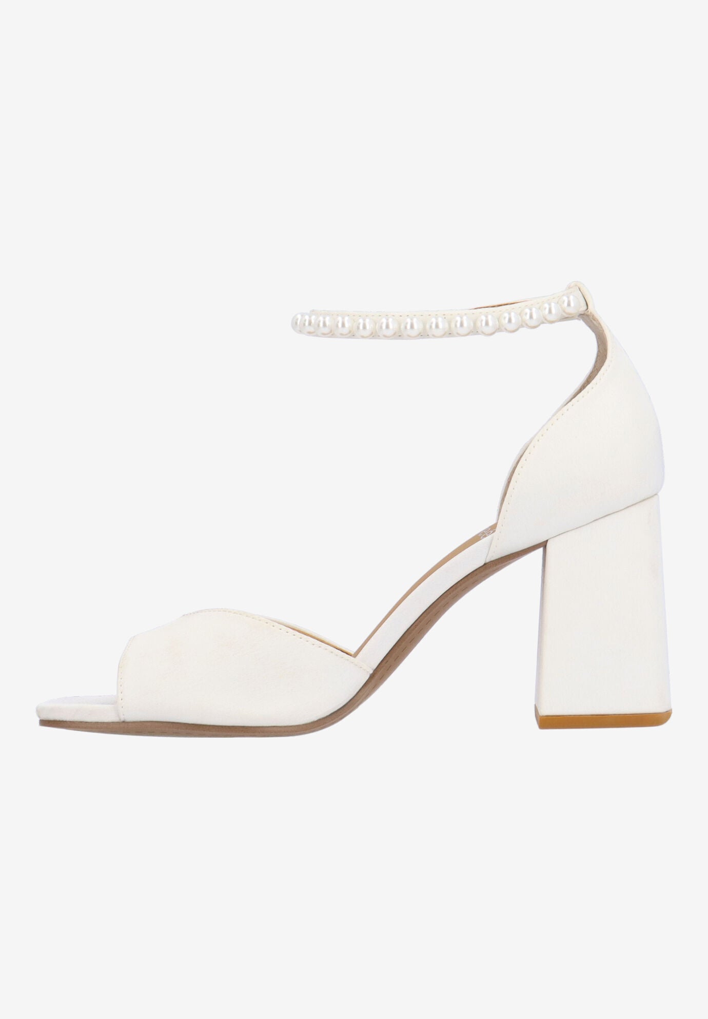 Nerida Ankle Strap Sandal, WHITE, alternate image number 4