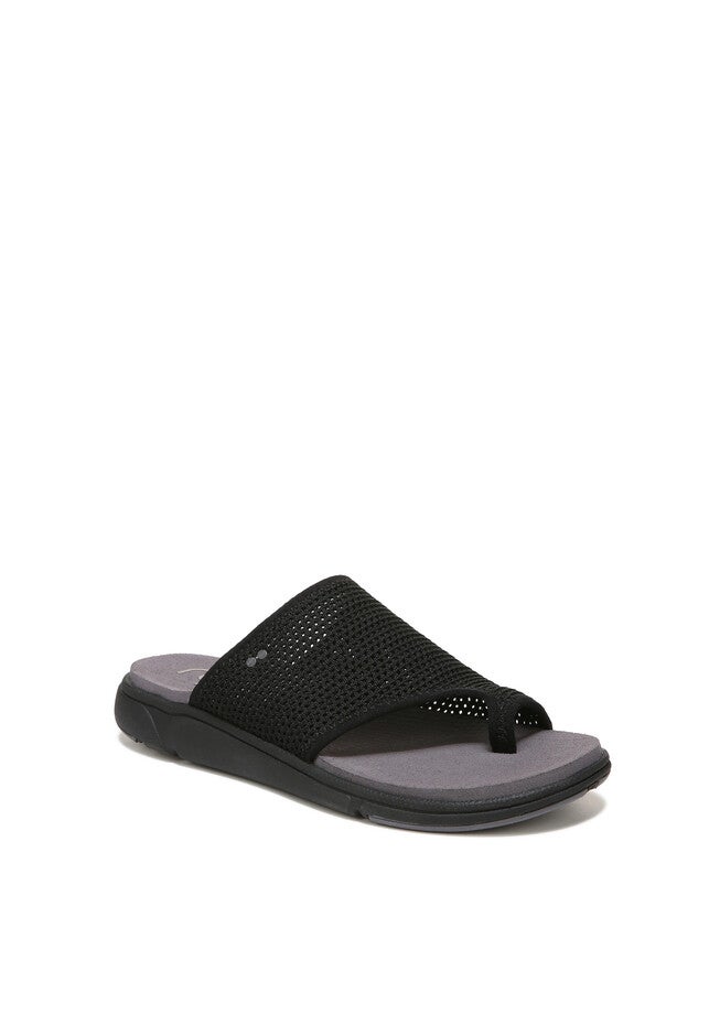 Margo Slide Sandal, BLACK FABRIC, hi-res image number null