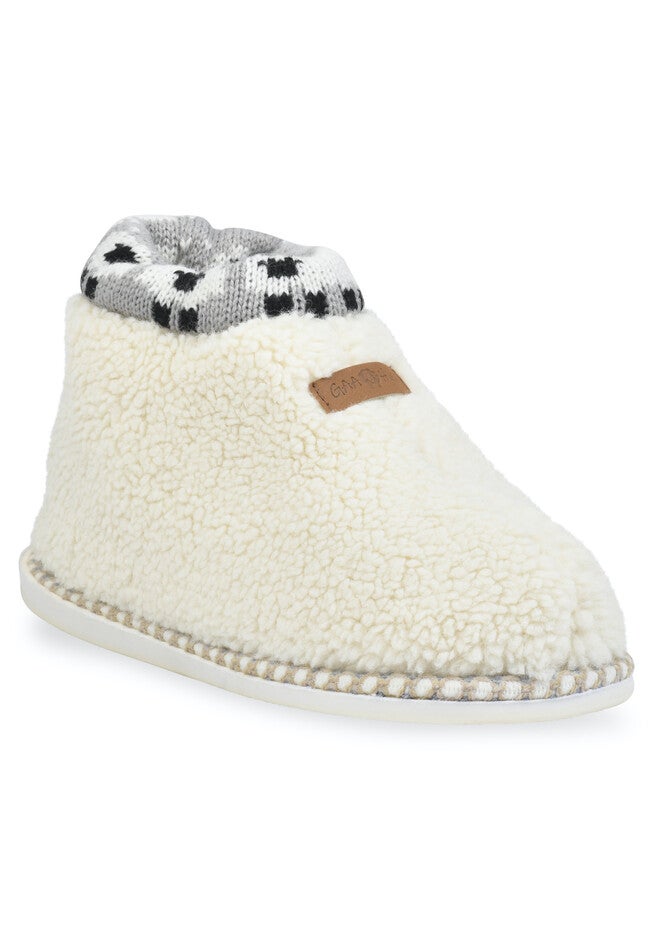 Berber Sheep Cuff Ankle Boot, NATURAL, hi-res image number null