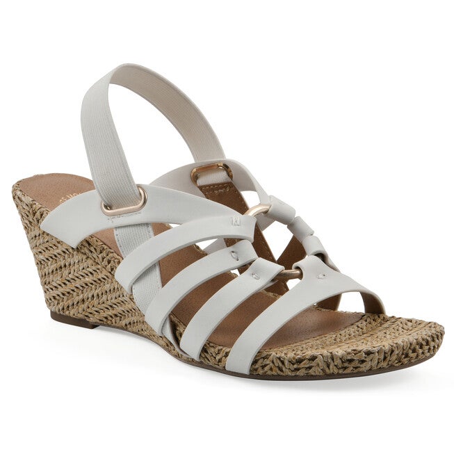 Ataps Wedge Sandal, WHITE SMOOTH, hi-res image number 0