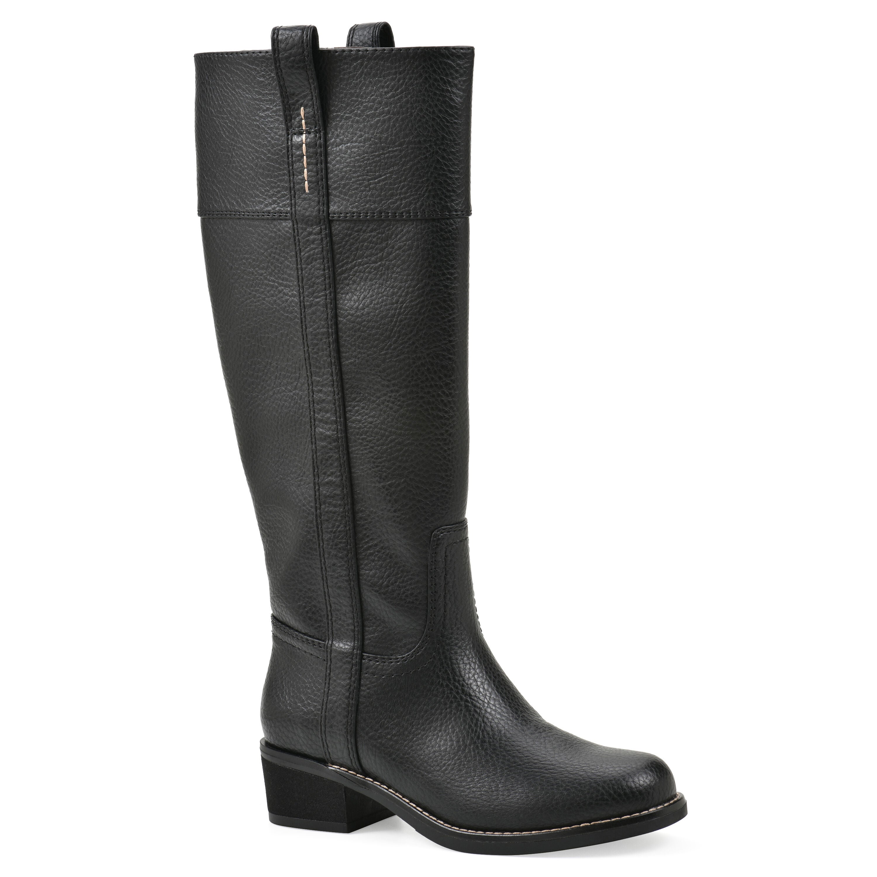 Merrier Western Tall Shaft Boot, BLACK SMOOTH, hi-res image number 0