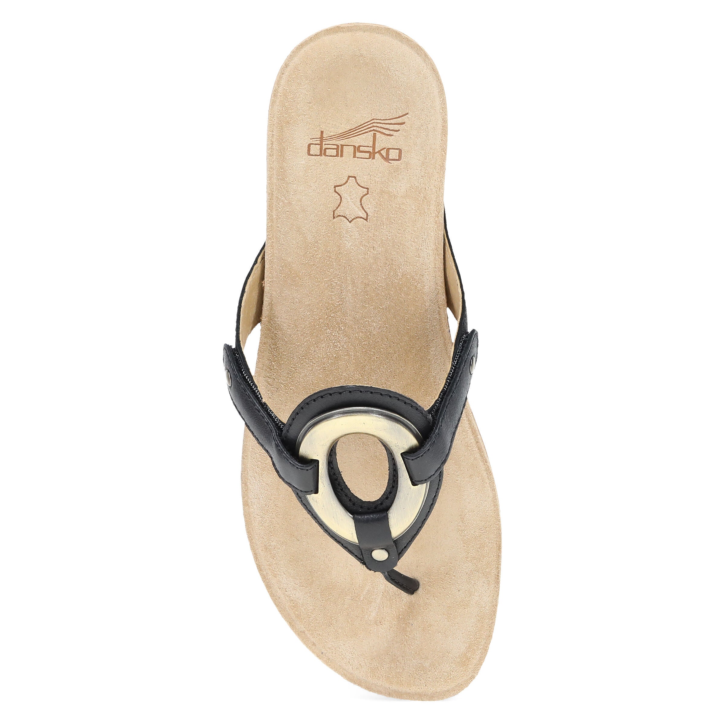 Rosalia Leather Sandal, BLACK, alternate image number 5