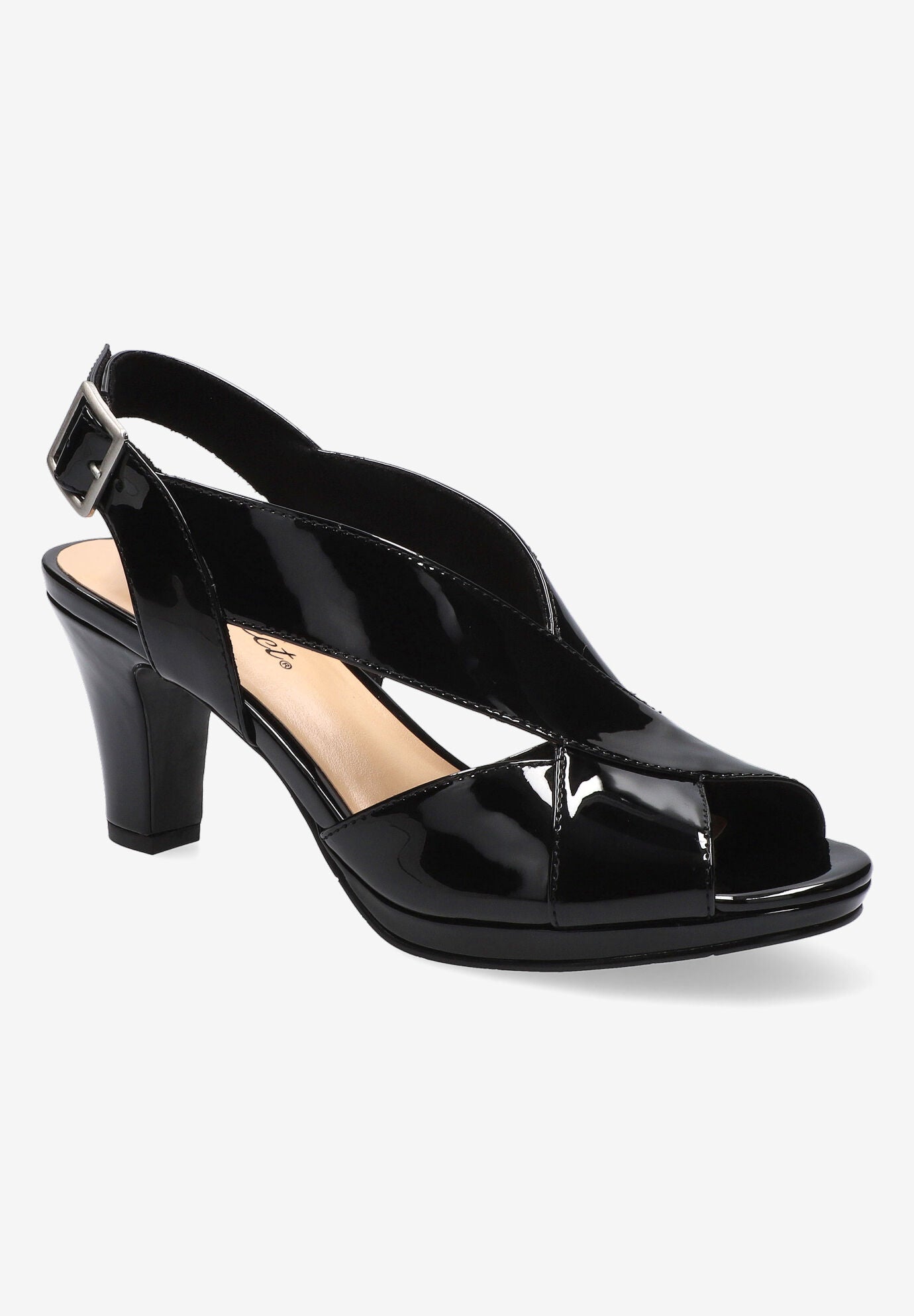 Christy Sandals, BLACK PATENT, hi-res image number 0