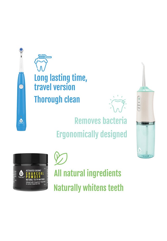 Complete Dental Care Power Pack - Electric Toothbrush, Water Flosser & Whitening Powder, , alternate image number 2