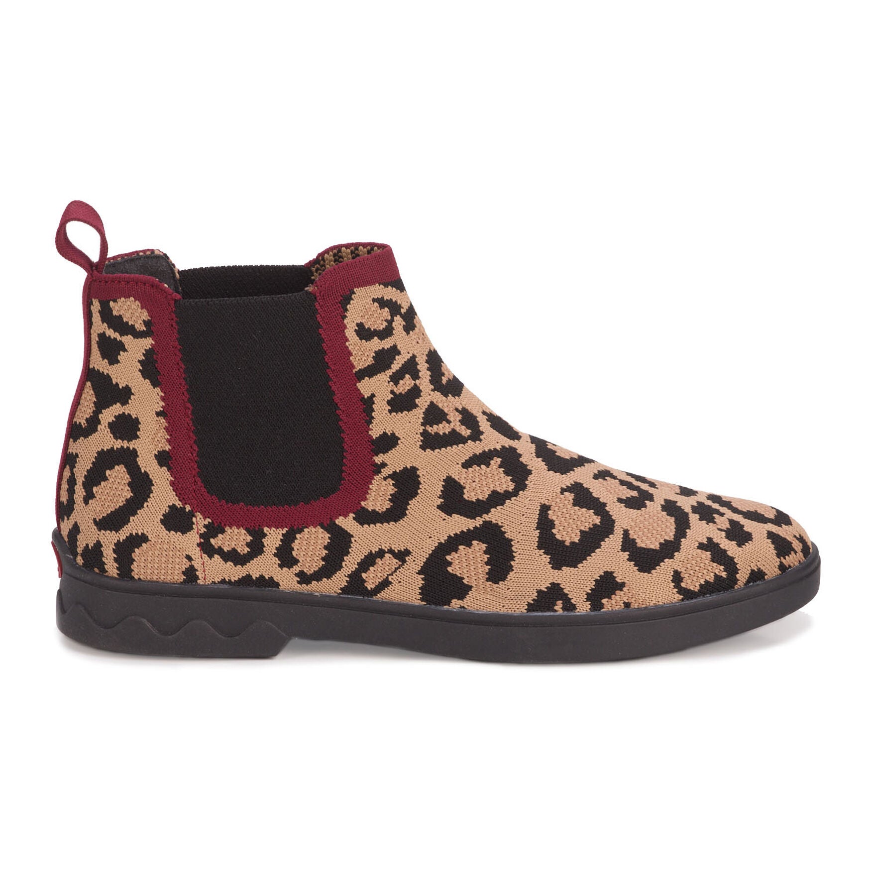 Grady Stretch Knit Bootie, LEOPARD, alternate image number 2