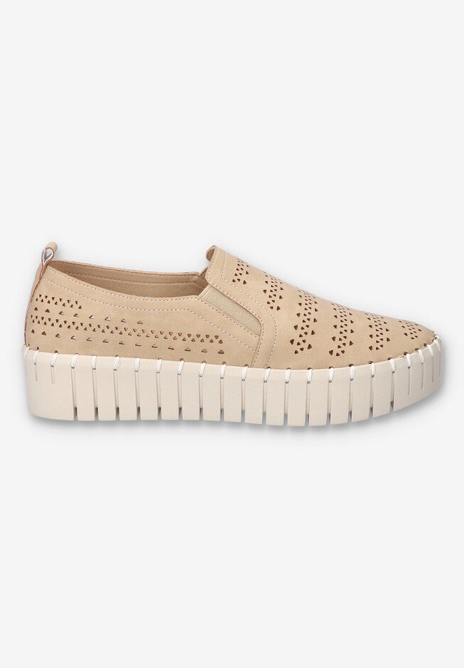 Peppy Platform Sneaker, NATURAL, alternate image number 2
