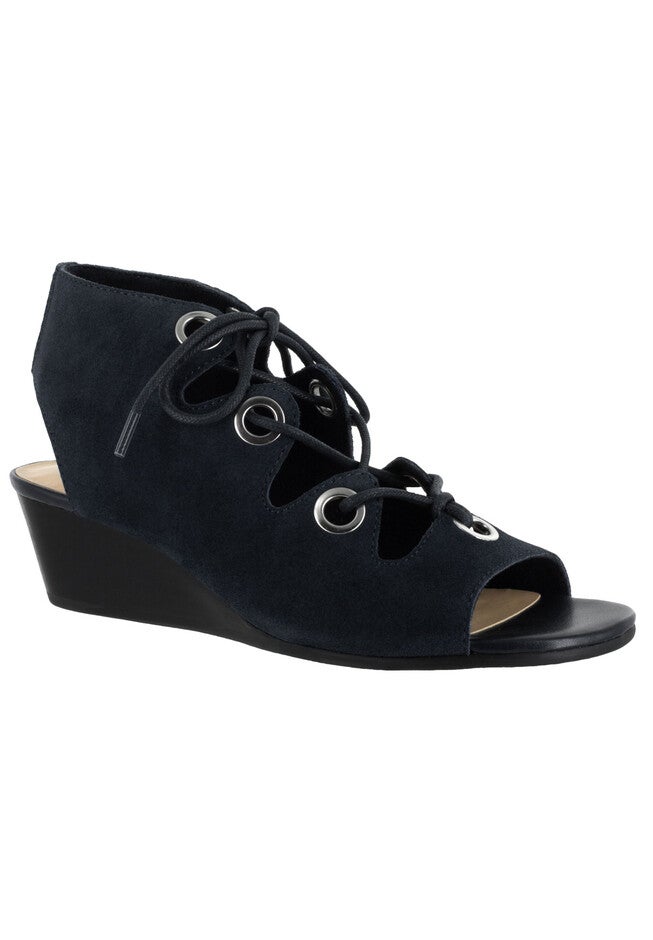 Ingrid Sandals by Bella Vita®, BLACK SUEDE, hi-res image number null