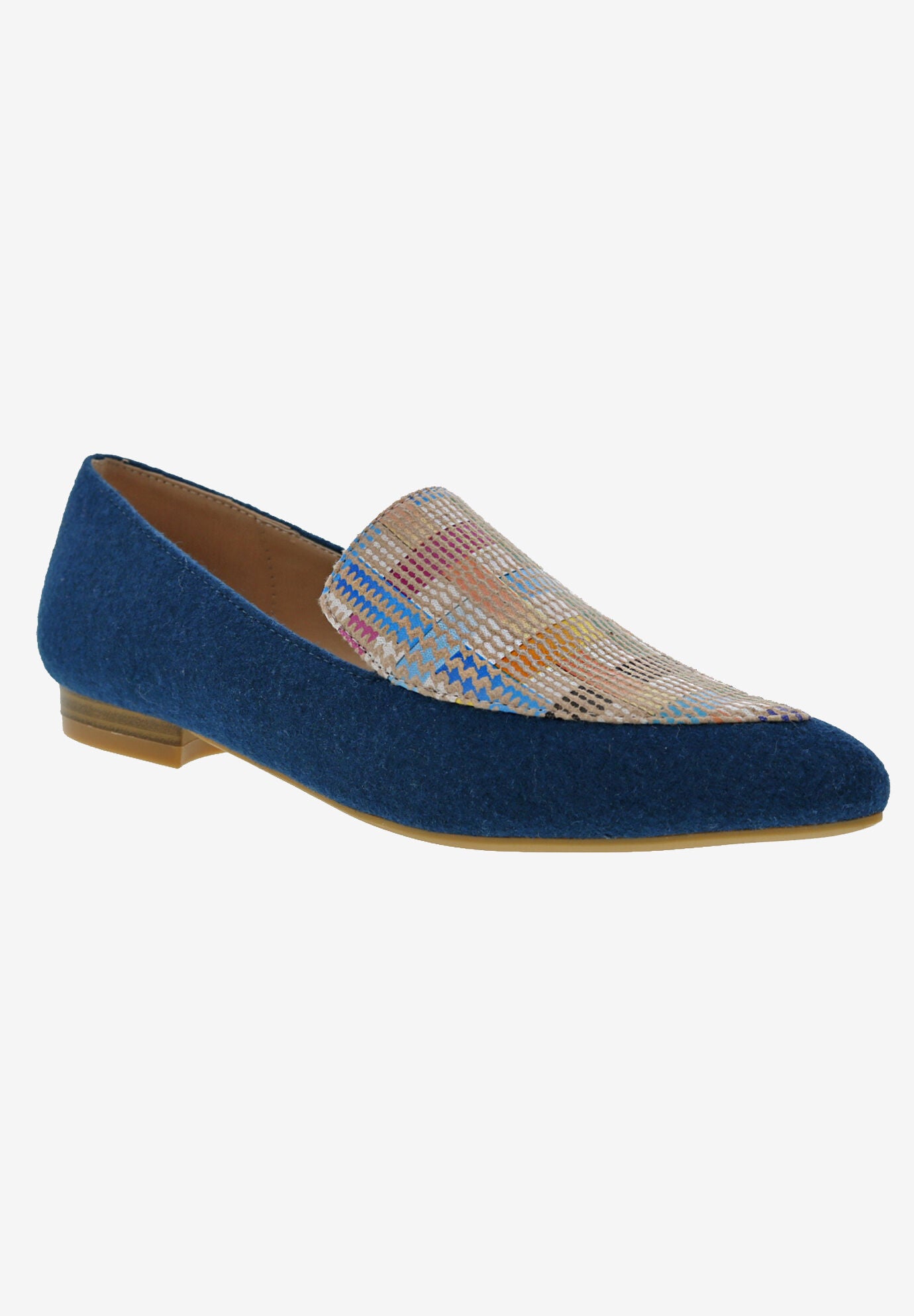 Ferris Casual Flat, BLUE MULTI WOOL, hi-res image number 0