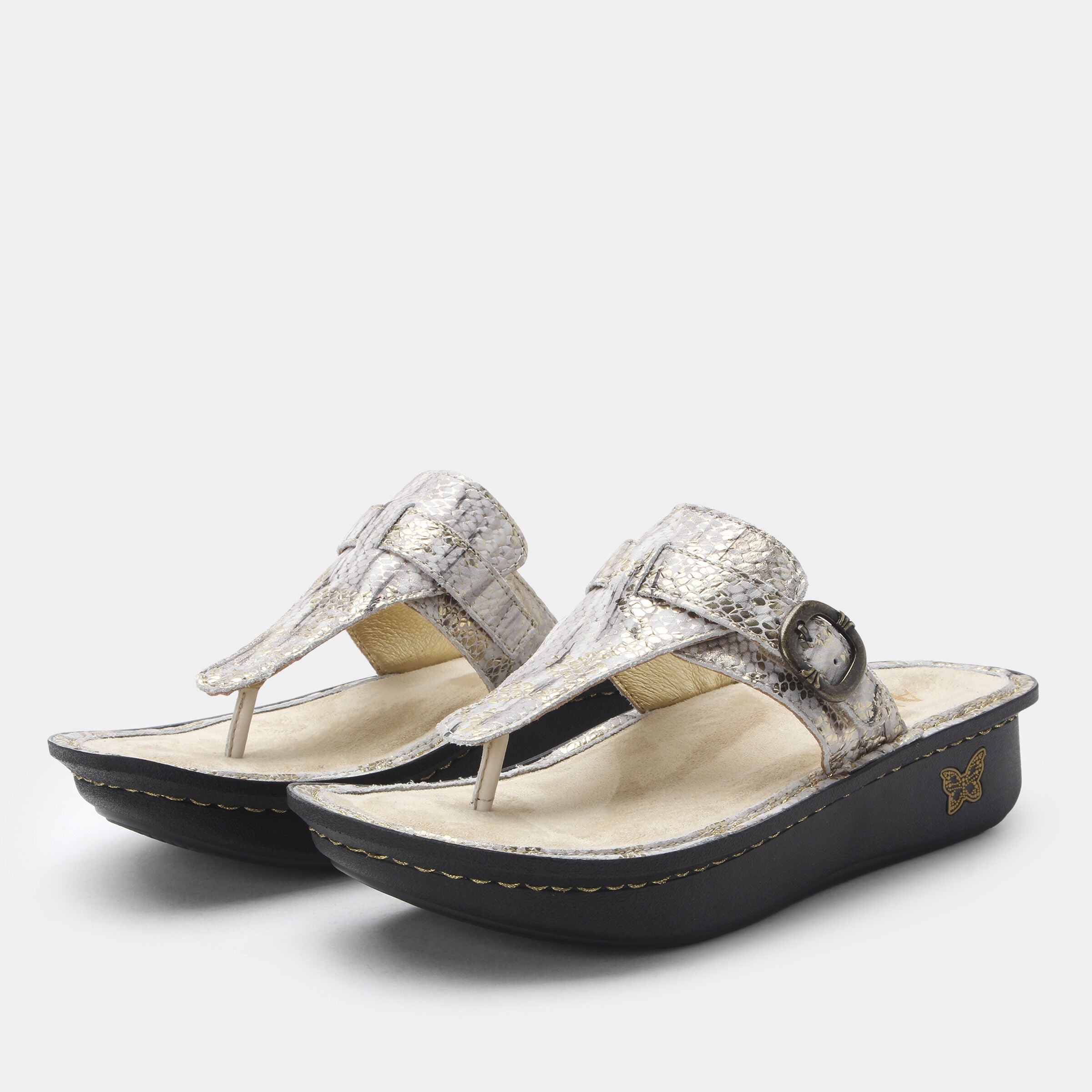 Kennedi Thong Adjustable Slide Sandal, SILVER, hi-res image number 0