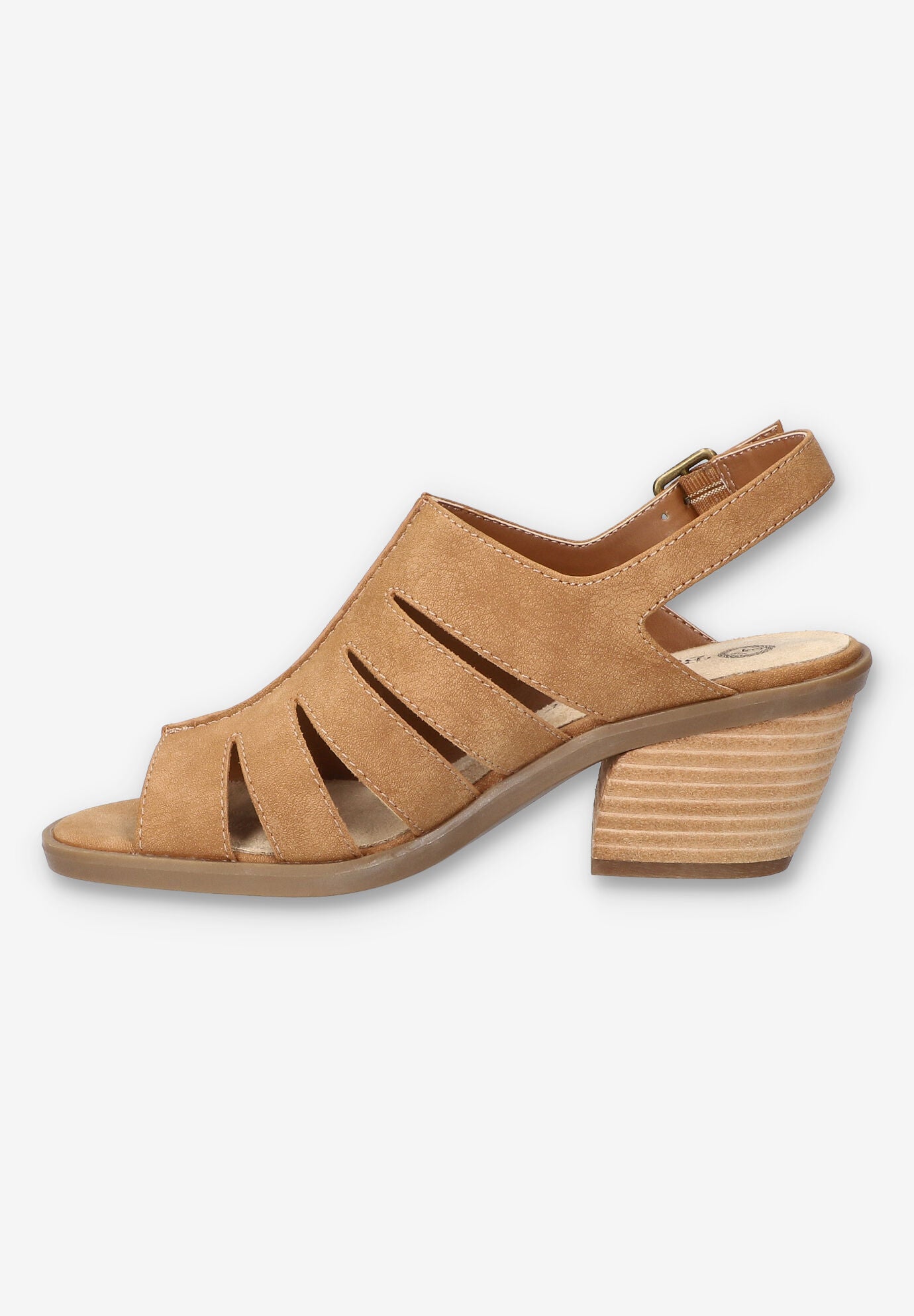 Rhodes Heeled Sandal, TAN, alternate image number 4