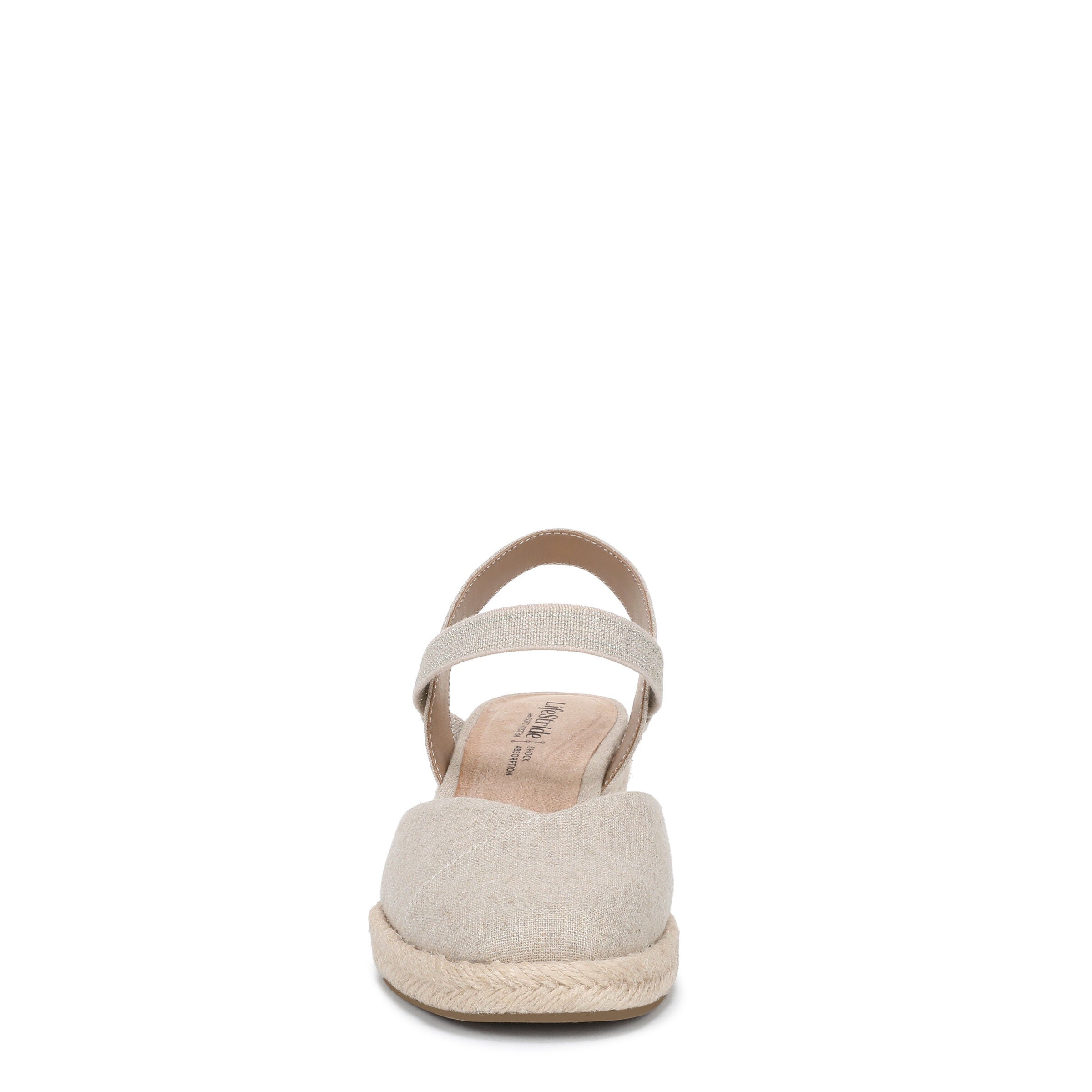 Pilar Wedge Sandal, PLATINO GOLD, alternate image number 4
