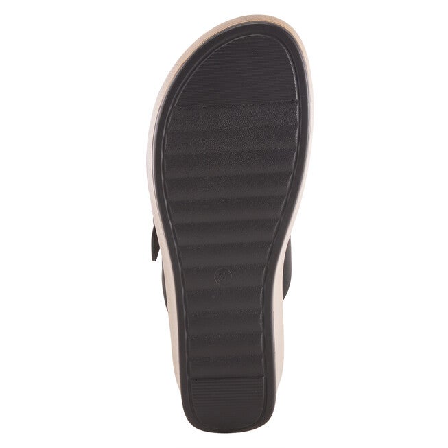 Shaniho Slide Sandal, BLACK, alternate image number 6