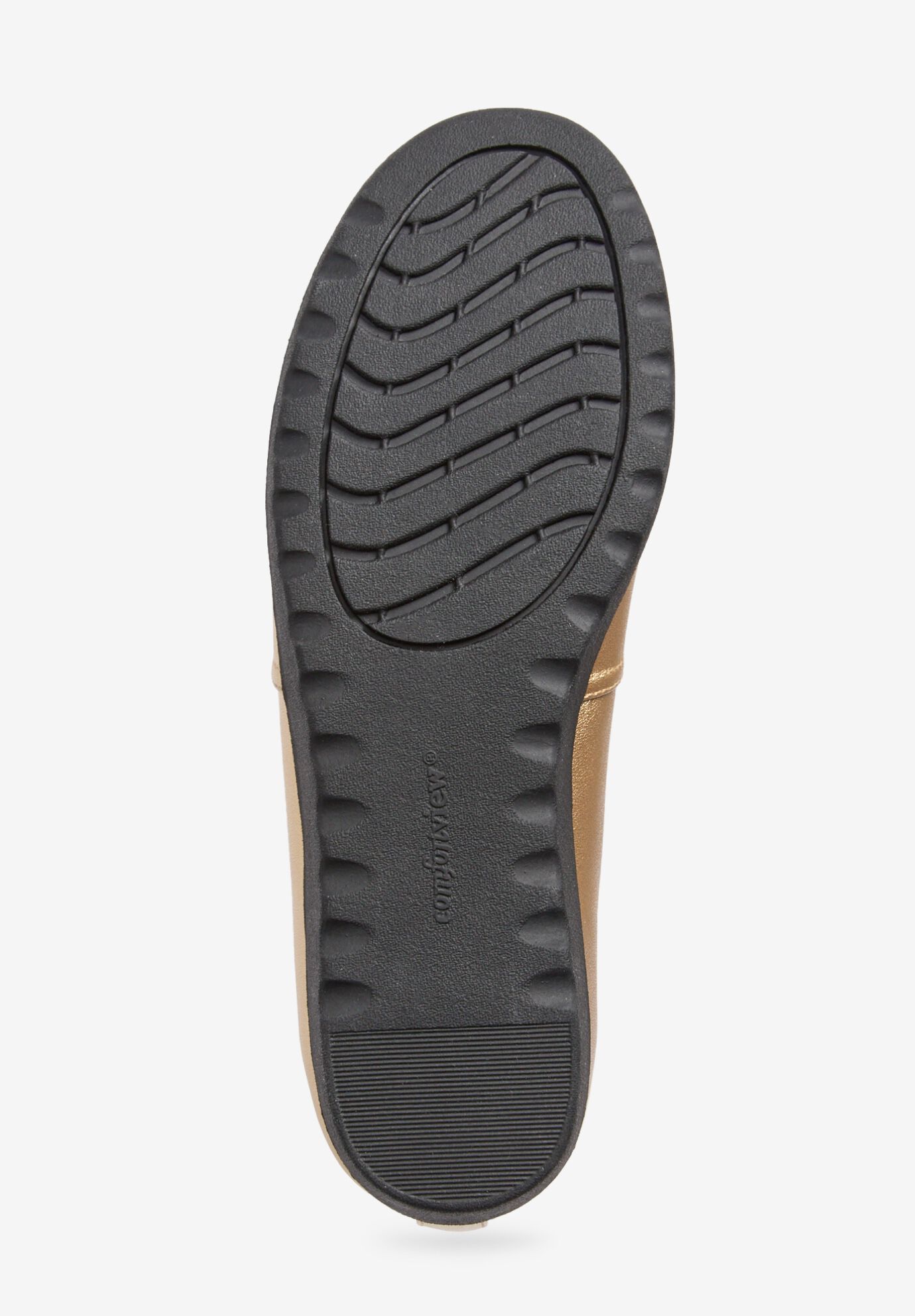 The June Leather-Like Slip On Flat, GOLD, alternate image number 2
