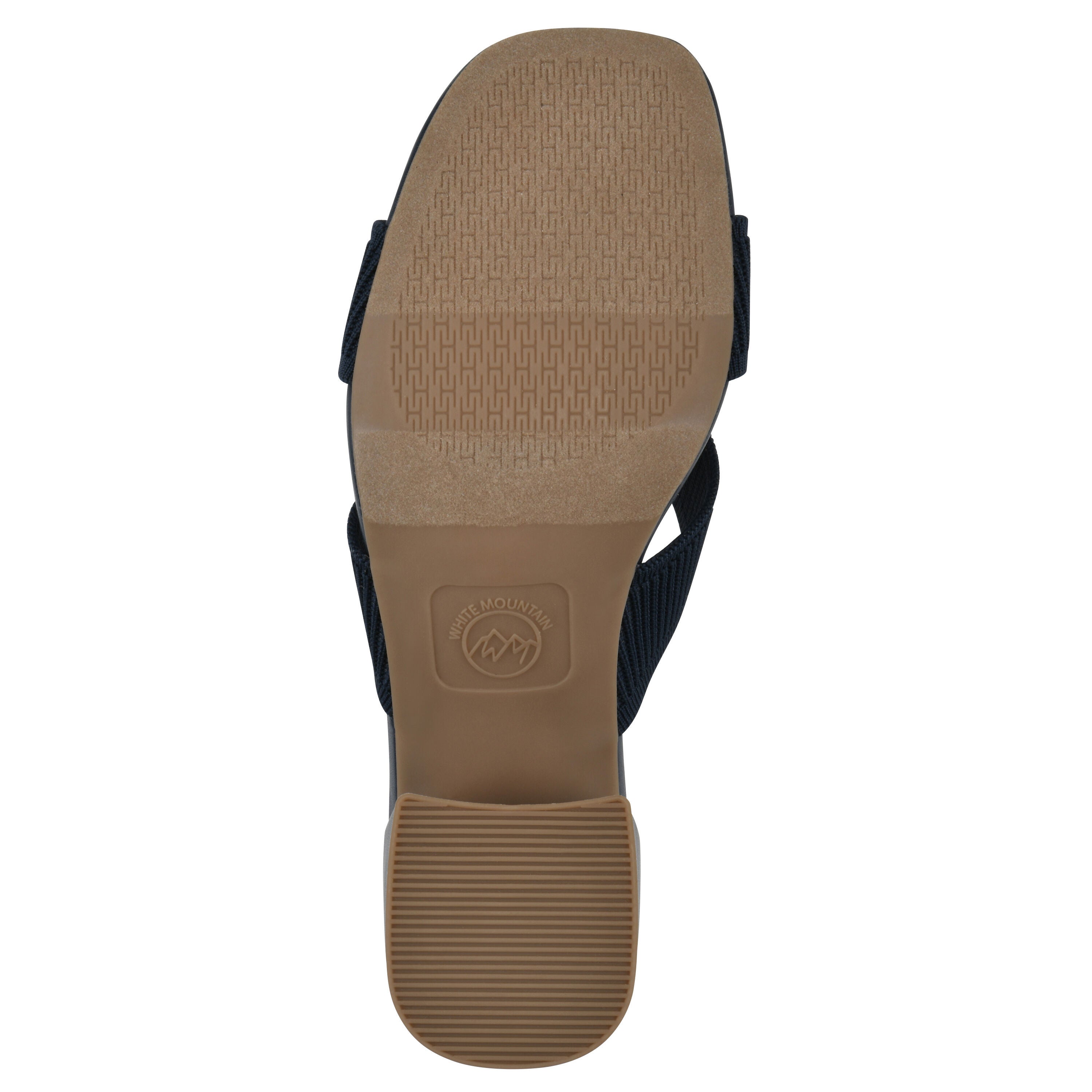 Milled Heeled Sandal, NAVY FABRIC, alternate image number 5