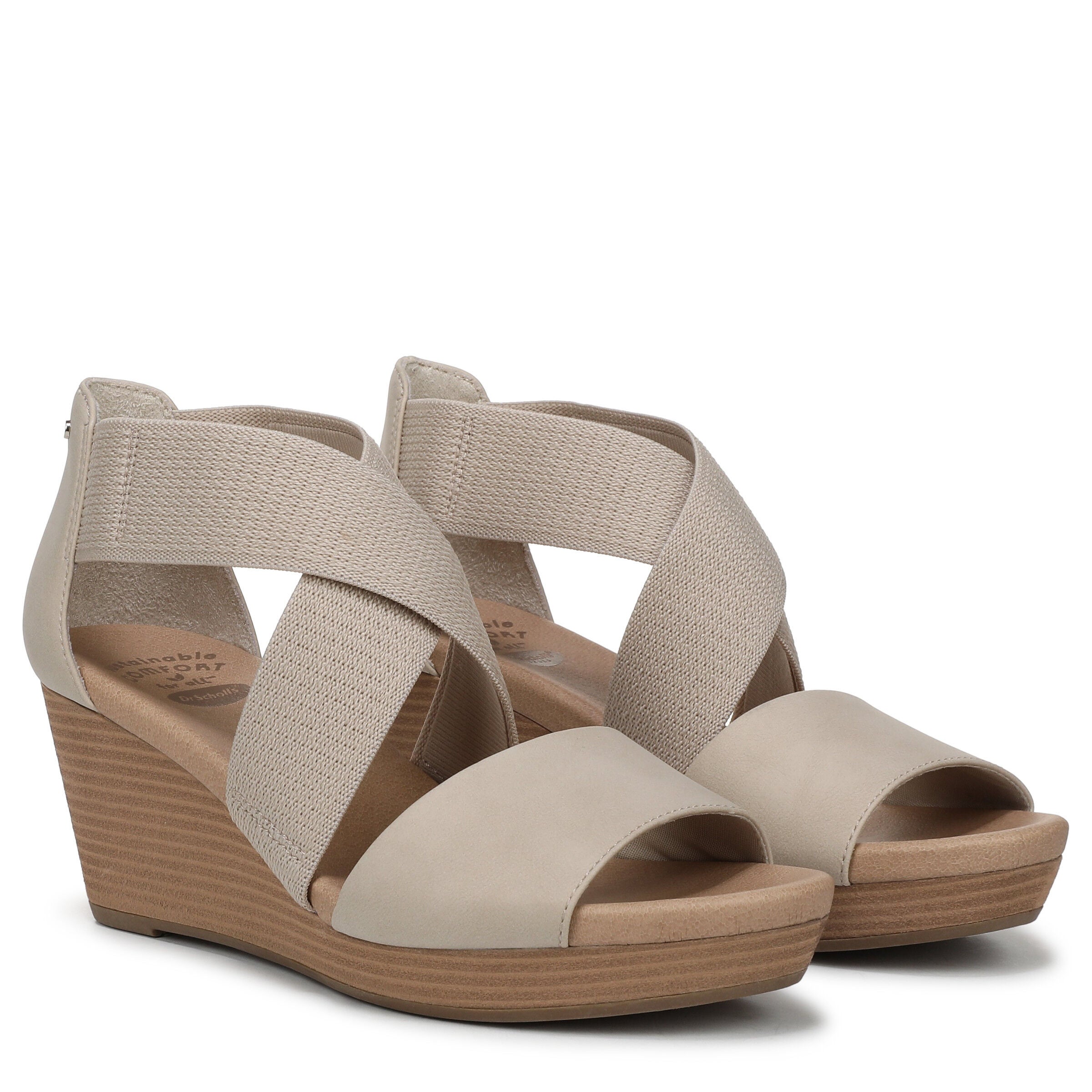 Barton Band Wedge Sandal, OYSTER, alternate image number 2