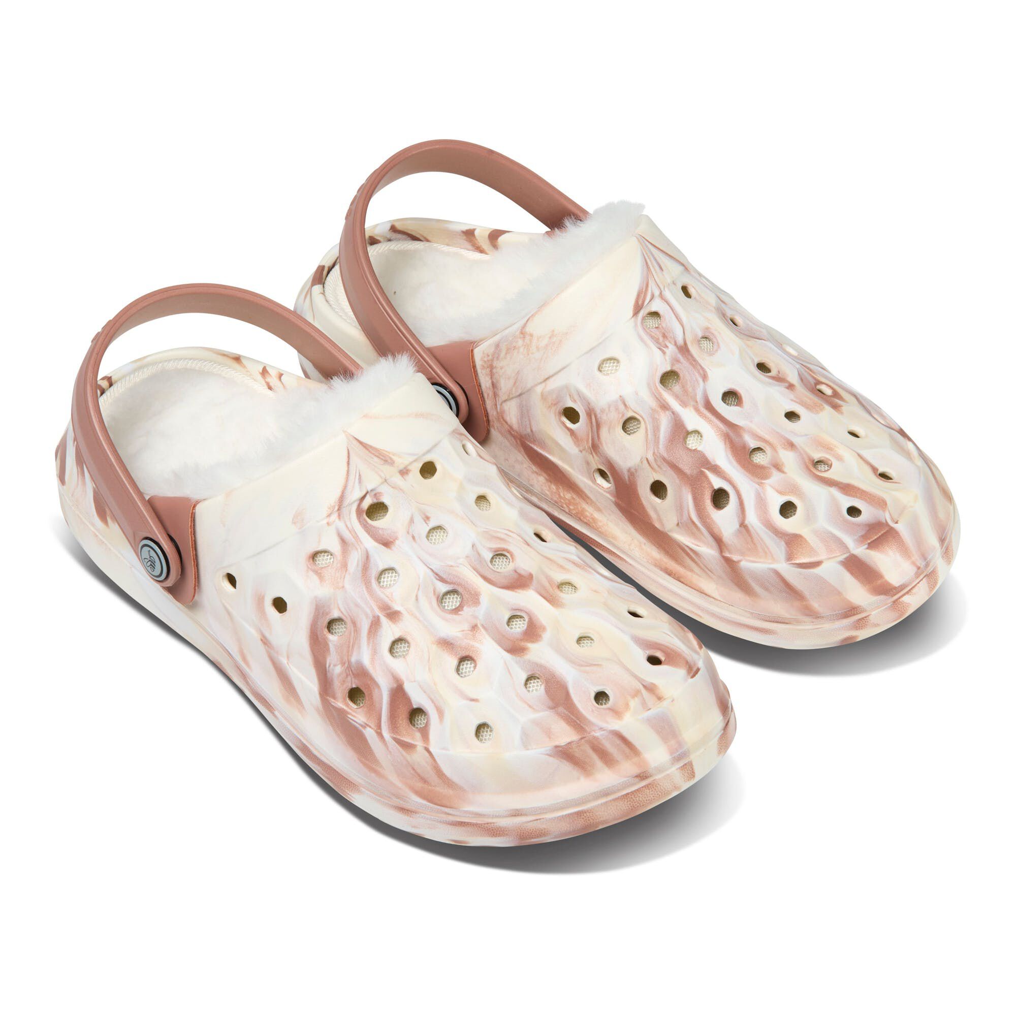 Varsity Lined Clog, WHITE BROWN, hi-res image number 0