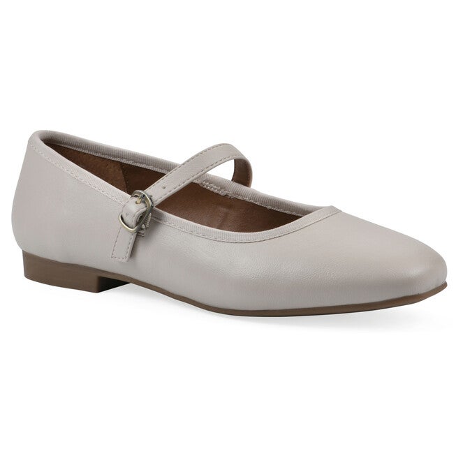 Boch Mary Jane Flat, EGGSHELL SMOOTH, hi-res image number 0
