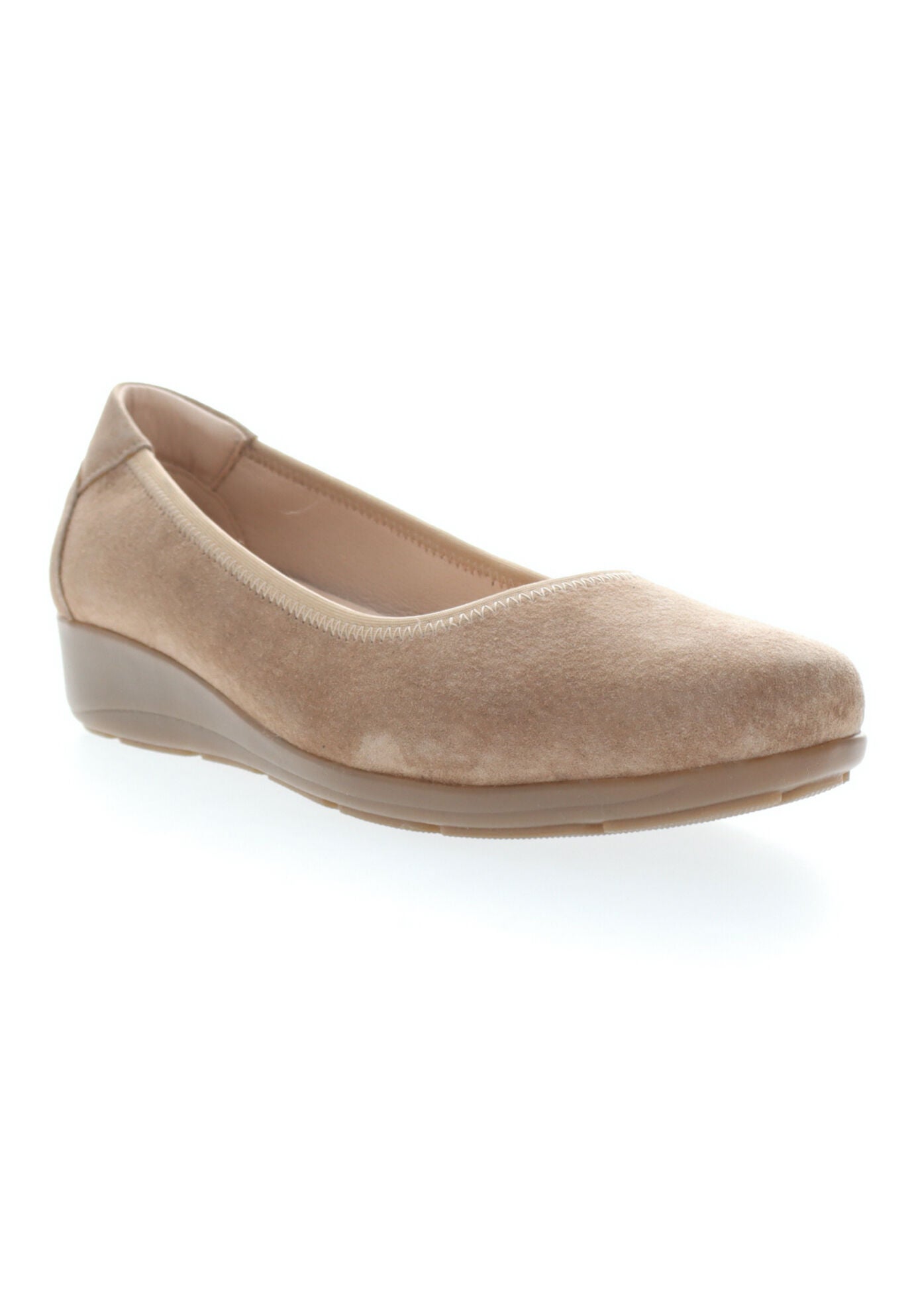 Yara Leather Slip On Flat, NATURAL BUFF SUEDE, hi-res image number 0