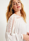 Crochet-Trim Blouse, , alternate image number null