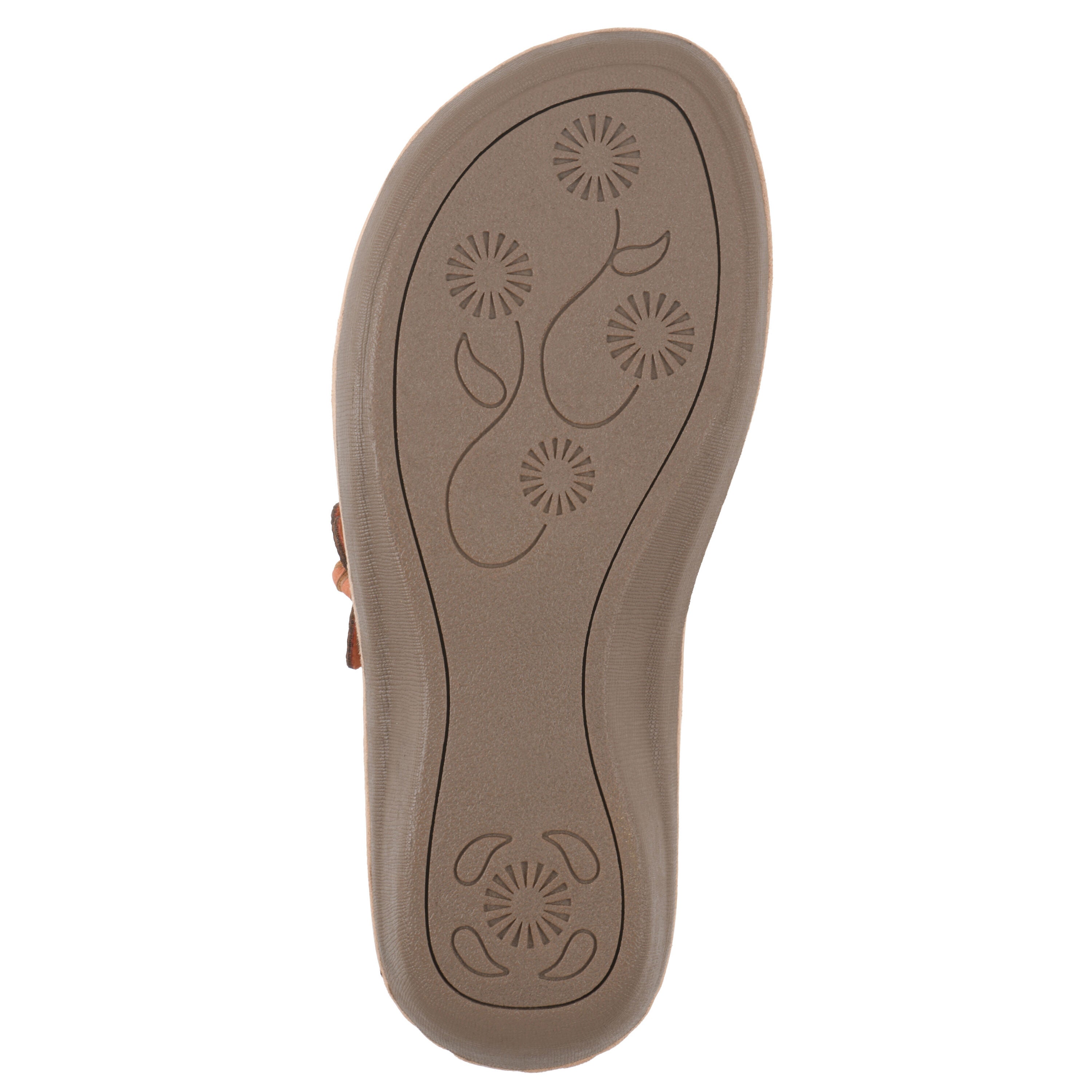 Cassilia Floral Mini Wedge Sandal, PEACH NUBUCK, alternate image number 5