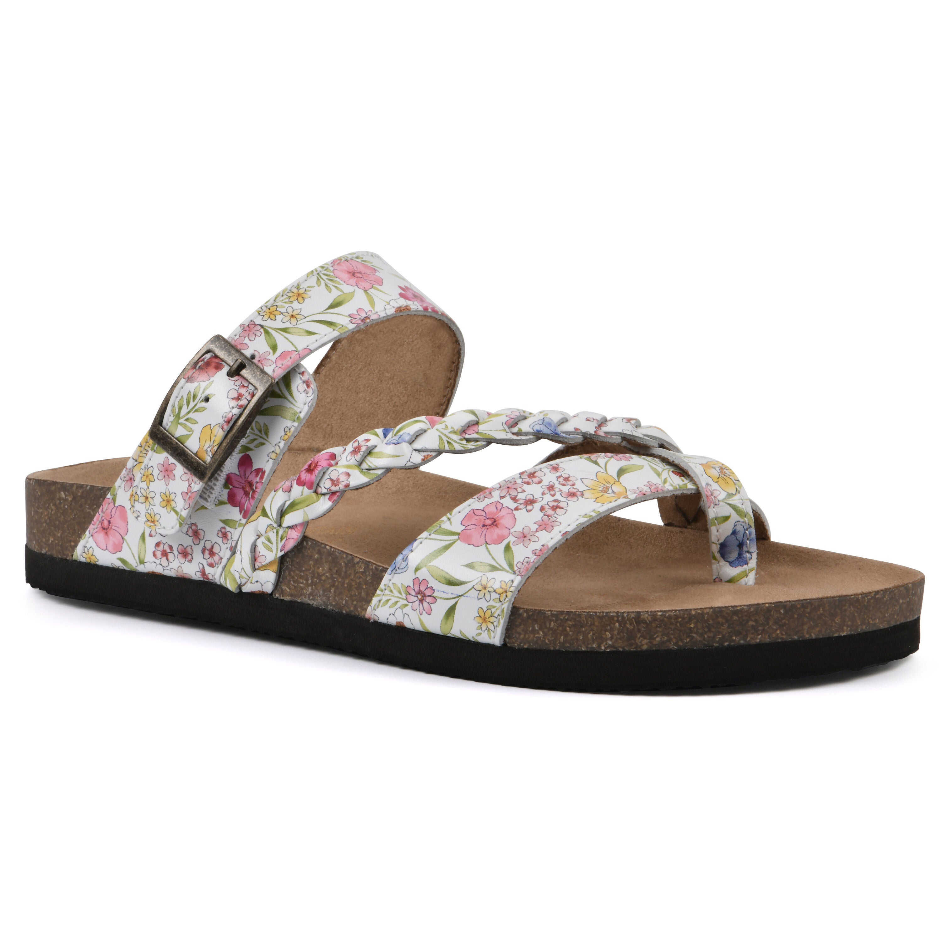 Hazy Footbeds Sandal, WHITE MULTI FLORAL, hi-res image number 0