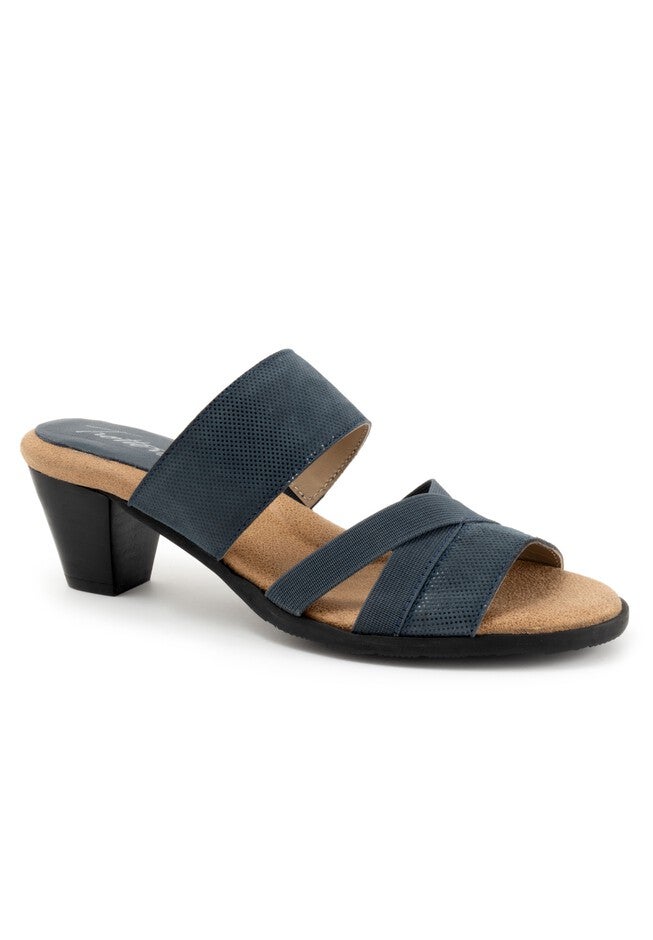 Maxine Heeled Sandal, NAVY MINI DOT, hi-res image number 0