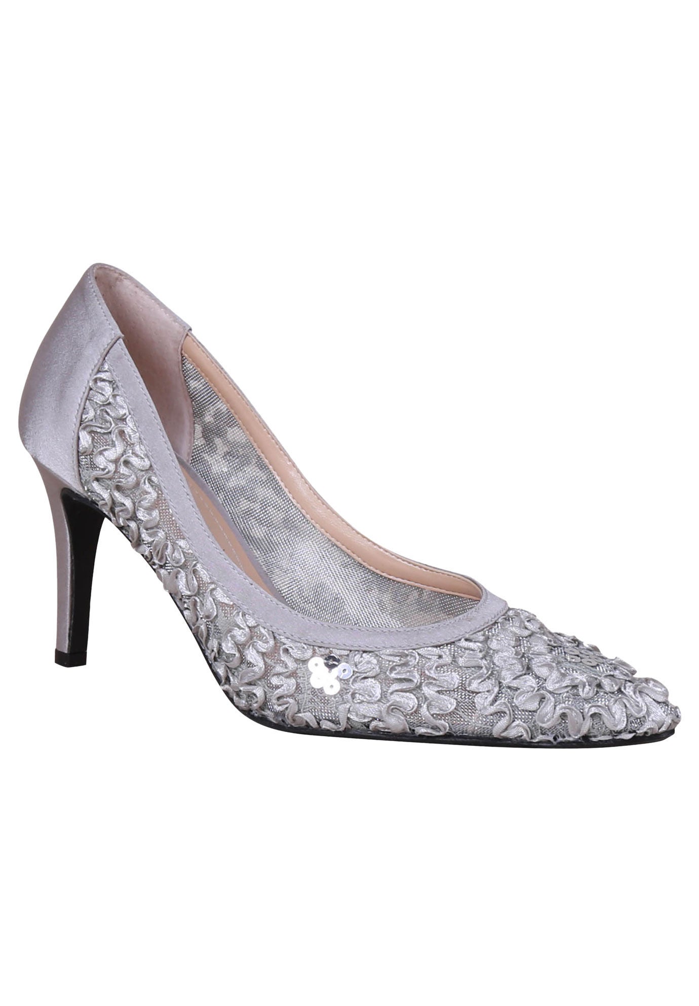 Camallia Pump by J. Renee&reg;, SILVER, hi-res image number 0