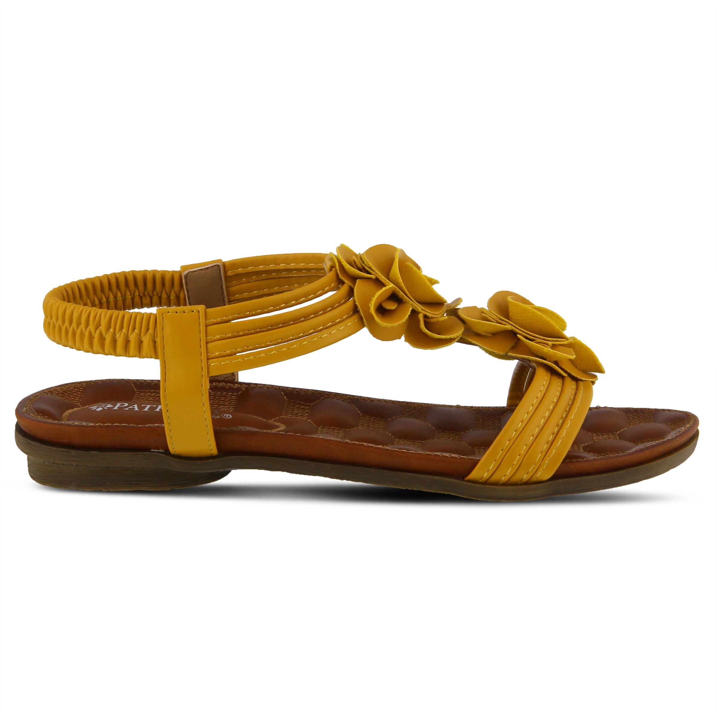 Nectarine T-Strap Thong Sandal, YELLOW, alternate image number 5
