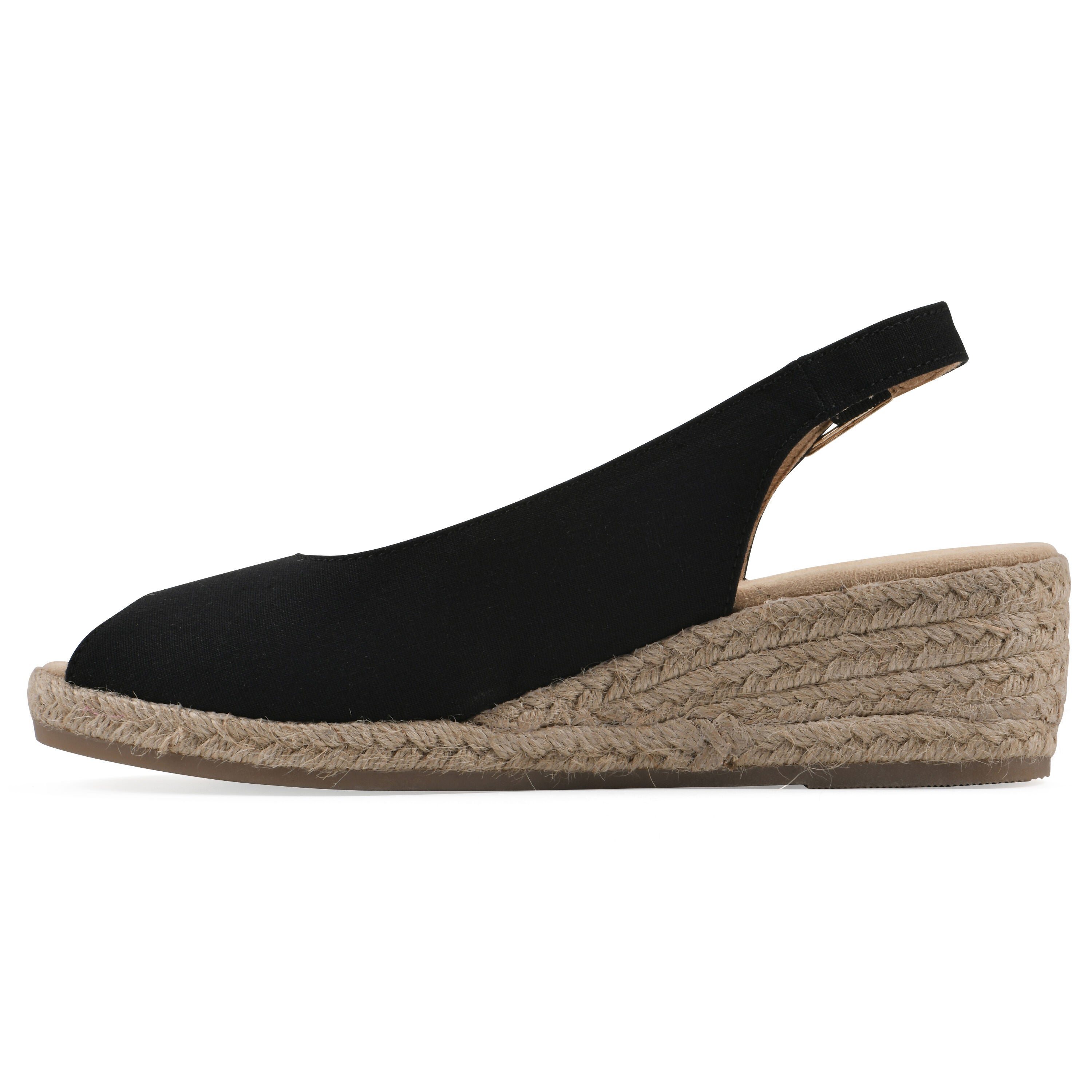 Maize Espadrille Wedge, BLACK FABRIC, alternate image number 3