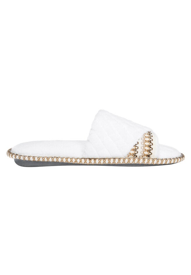Sally Open Toe Slippers by Muk Luks®, , alternate image number null