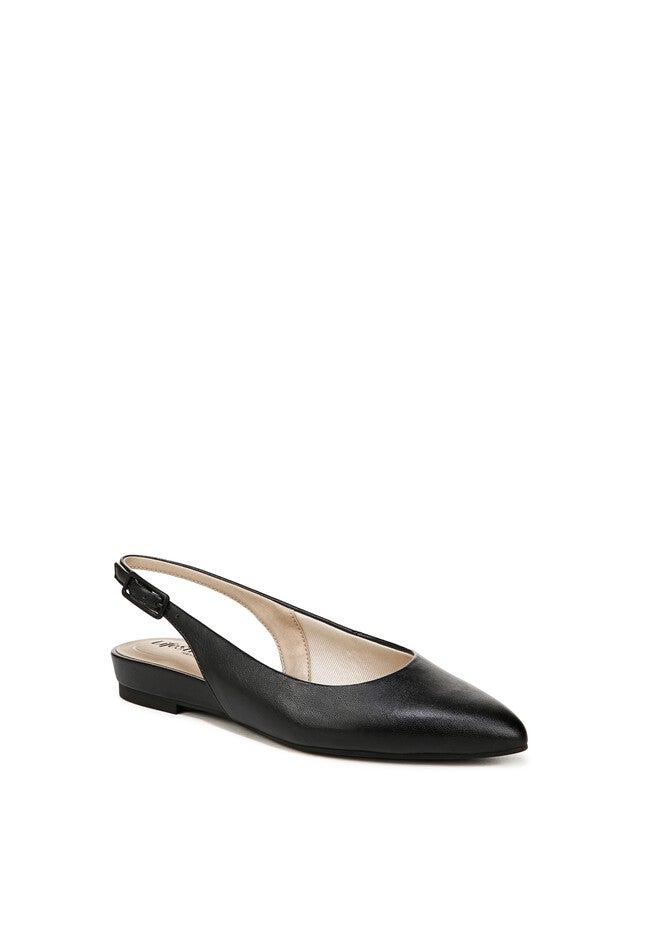 Percy Flat, BLACK FAUX LEATHER, hi-res image number 0