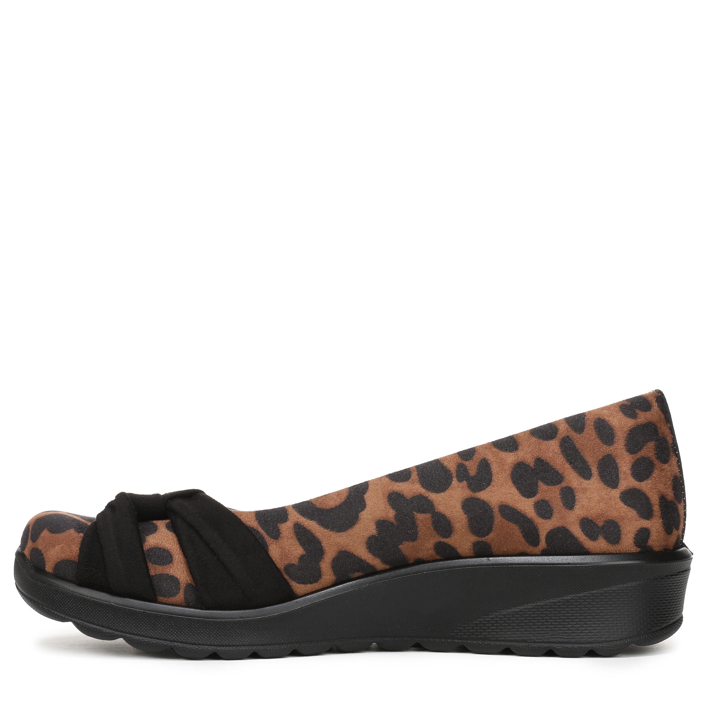 Glamour Accent Knots Wedge Flat, BROWN LEOPARD, alternate image number 5