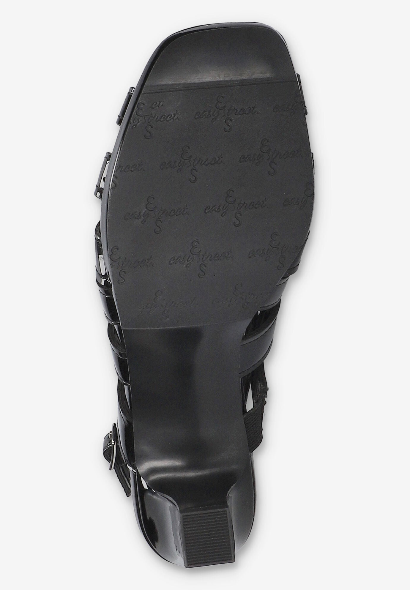 Jetty Heeled Sandal, BLACK PATENT, alternate image number 5