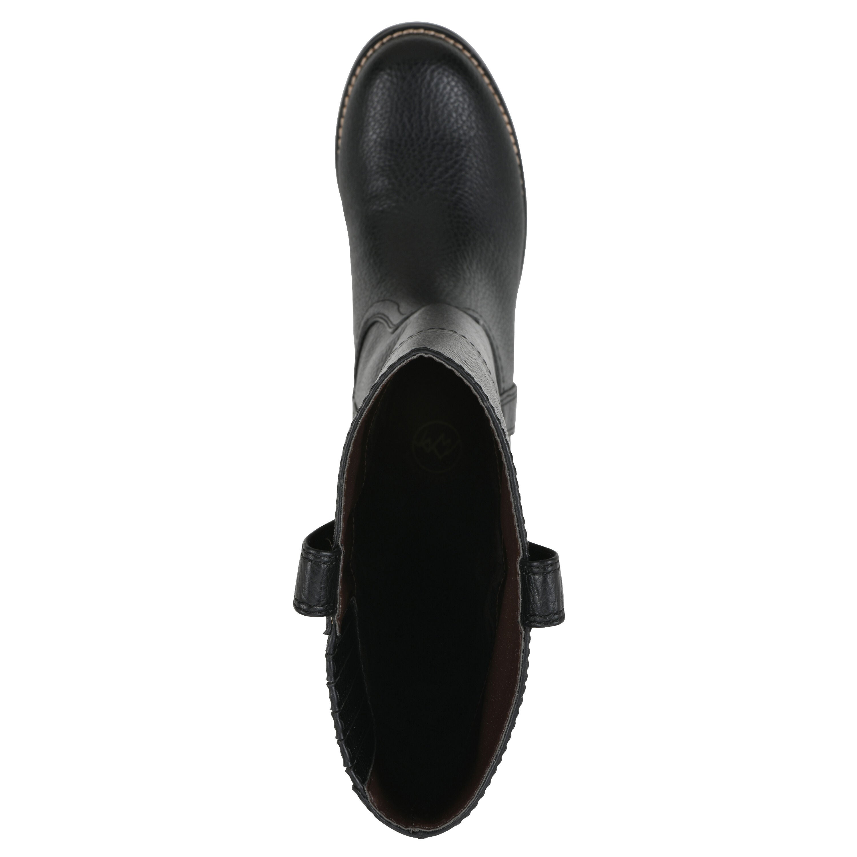 Merrier Western Tall Shaft Boot, BLACK SMOOTH, alternate image number 4