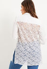 Lace Back Poplin La Vie Tunic, , on-hover image number null