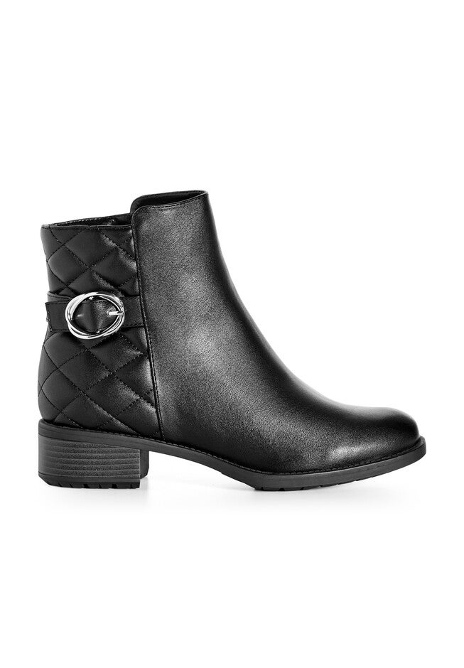 Kylee Quilted Ankle Boot, BLACK, alternate image number null